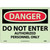 NMC™ GD200RB Safety Sign, DANGER DO NOT ENTER Legend, 10 in H x 14 in W, Rigid Plastic, Red & Black/White