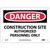 NMC™ D247R Safety Sign, DANGER CONSTRUCTION SITE Legend, 7 in H x 10 in W, Rigid Plastic, Red & Black/White