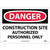 NMC™ D247RB Safety Sign, DANGER CONSTRUCTION SITE Legend, 10 in H x 14 in W, Rigid Plastic, Red & Black/White
