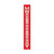 NMC™ GL173P Glow-in-the-Dark Safety Sign, FIRE EXTINGUISHER Legend, 24 in H x 4 in W, Pressure Sensitive Vinyl, Red/Glow Yellow