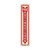 NMC™ GL23R Glow-in-the-Dark Safety Sign, FIRE EXTINGUISHER Legend, 18 in H x 4 in W, Rigid Plastic, Red/Glow Yellow