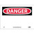 NMC™ D1P Safety Sign, DANGER Legend, 7 in H x 10 in W, Pressure Sensitive Vinyl, Red & Black/White
