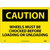 NMC™ C70AB Safety Sign, CAUTION WHEELS MUST BE CHOCKED Legend, 10 in H x 14 in W, Aluminum, Black/Yellow