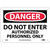 NMC™ D200A Safety Sign, DANGER DO NOT ENTER Legend, 7 in H x 10 in W, Aluminum, Red & Black/White