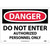 NMC™ D200RB Safety Sign, DANGER DO NOT ENTER Legend, 10 in H x 14 in W, Rigid Plastic, Red & Black/White