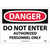 NMC™ D200AB Safety Sign, DANGER DO NOT ENTER Legend, 10 in H x 14 in W, Aluminum, Red & Black/White