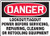 OSHA Danger Safety Sign: Lockout/Tagout Power Before Servicing, Repairing, Cleaning, Or Retooling Equipment, Aluminum, 7"x10"