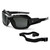 Skullerz® LOKI-AF, Safety Glasses, Black, Anti-Fog Smoke Lens