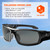 Skullerz® ODIN-PZ, Safety Glasses, Black, Polarized Smoke Lens