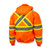 Radians SJ11QX-3Z Class 3 X-Back Quilted Bomber Jacket with Hood, Orange, M - Canada Only