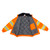 Radians SJ11QX-3Z Class 3 X-Back Quilted Bomber Jacket with Hood, Orange, XL - Canada Only