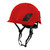 Helmet, Titanium Vented Climbing Style - Red