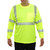 SHIRT CL3 LIME HI-VIS with POCKET & 3M REFL STRIPE - 6X