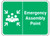 Safety Sign: Emergency Assembly Point (Graphic) 18X24