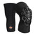 Black Padded Knee Sleeves 3-Layer Foam Cap Pair, M/L