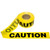 Caution Tape - Yellow background with bold black letters