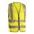 OCCLUX® LUX-SSFS ANSI Class 2 High-Visibility Premium Dual Stripe Surveyor Safety Vest, L, 100% Polyester Mesh, Yellow