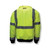 RADWEAR™ SJ110B-3ZGS 2-in-1 Bomber High-Visibility Safety Jacket with Attached Hood, 4X, Black/Green, Polyester