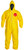 DuPont™ Tychem® 2000 Coverall. Standard Fit Hood. Stormflap. Elastic Wrists and Ankles. Serged Seams. Yellow, M