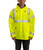 Eclipse Arc & Flash Fire Resistant Class 3 Jacket, Attached Hood In Collar, Lime, Small