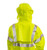 Eclipse Arc & Flash Fire Resistant Class 3 Jacket, Attached Hood In Collar, Lime, 3Xl