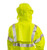 Eclipse Arc & Flash Fire Resistant Class 3 Jacket, Attached Hood In Collar, Lime, 4Xl