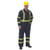 Lakeland® CO81RT13 Flame-Resistant Coverall with Reflective Trim, XL, 100% Cotton, Navy Blue