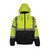 RAF RAF-413-GT-LB Bomber High-Visibility Waterproof Safety Jacket with Detachable Hood, 4XT, Black/Fluorescent Lime, 100% Polyester
