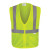 Hi-vis economy vest with pockets-Lime-5X