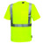 Hi-Vis Lime Safety Shirt, Pocket, ANSI 2-Lime-3XT