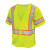 Hi-vis vest, zippered, breakaway-Lime-3X
