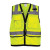 Hi-vis multi-pocket vest-Lime-3X