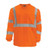 VEA® VEA-204-ST-OR ANSI Class 3 High-Visibility Long Sleeve Safety Shirt, S, 100% Polyester, Fluorescent Orange