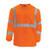 VEA® VEA-204-ST-OR ANSI Class 3 High-Visibility Long Sleeve Safety Shirt, 2X, 100% Polyester, Fluorescent Orange