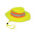 VEA® ANSI HW 804-ST-LM-OS High-Visibility Ranger Style Safety Hat, Polyester Fabric, Lime