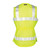 ML Kishigo Premium Brilliant Series® 1521 ANSI Class 2 High-Visibility Women's Fitted Vest, M, 100% Polyester Mesh, Lime