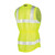 ML Kishigo Premium Brilliant 1521 High-Visibility Ladies Fitted Vest, XL, Polyester Mesh, Lime