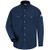 Flame Resistant 6 oz Summer Weight Uniform Shirt - Navy Blue - Medium Long