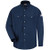 Flame Resistant 6 oz Summer Weight Uniform Shirt - Navy Blue - Large