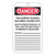 Accuform® Tags By-The-Roll TAR418 Safety Tag, DANGER LOCKED OUT Legend, 6-1/4 in H x 3 in W, PF-Cardstock, White & Black/Red