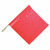 18" Vinyl Warning Flag with 24" Wood Staff