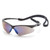 Pyramex® PMXTREME® SB6375SP Scratch-Resistance Safety Glasses, Universal, Black Frame, Blue Mirror Lens