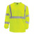 Safety Shirt: Hi-Viz Pocket LS Shirt: Lime Birdseye: ANSI 3, Lime-3XT