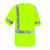 Hi vis pocket shirt, birdseye, ANSI 3, Lime-2X