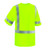 Hi vis pocket shirt, birdseye, ANSI 3, Tall, Lime-LGT