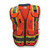 RADWEAR™ SV55 Heavy Woven Two Tone Engineer Vest, 2X, Polyester, Orange