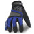 HexArmor® Chrome Series® 4018 Mechanic's Gloves, L, Synthetic Leather, Black/Blue