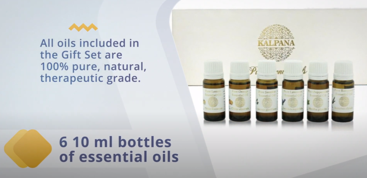 Kalpana Essential Oils | Gift Box | Aromatherapy