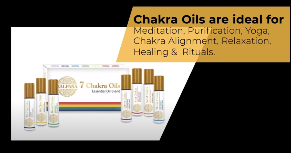Kalpana Essential Oils- 7 Chakra Natural Essential Oils | Meditation | Yoga | Chakra Alignment