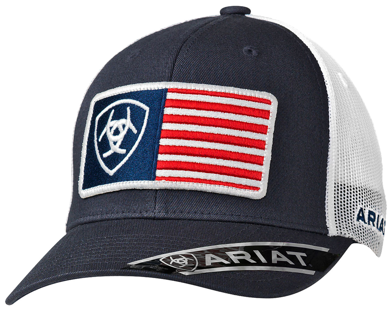 Ariat Men's USA Flag Patch Cap - Navy 